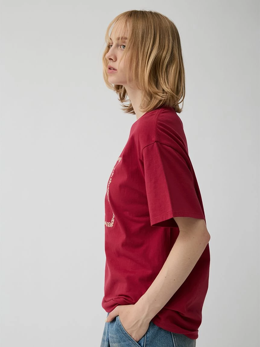 刺繡印花T-shirt LWCT264185