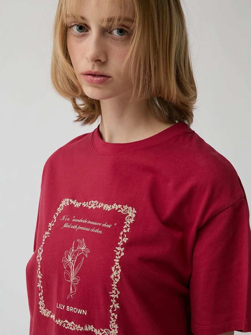 刺繡印花T-shirt LWCT264185
