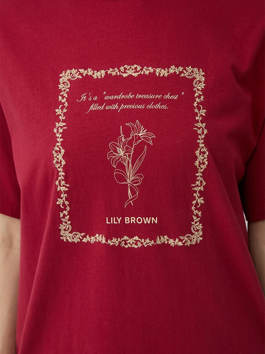 刺繡印花T-shirt LWCT264185