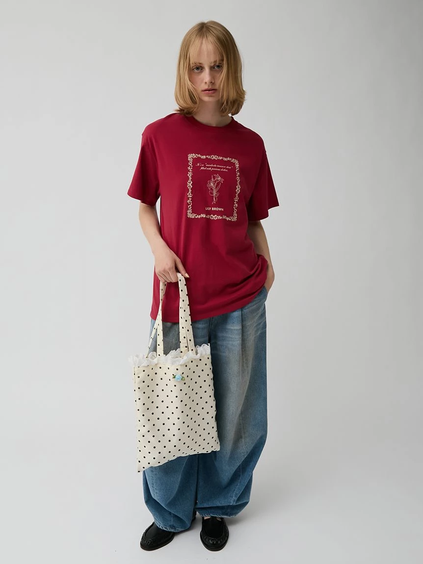 刺繡印花T-shirt LWCT264185