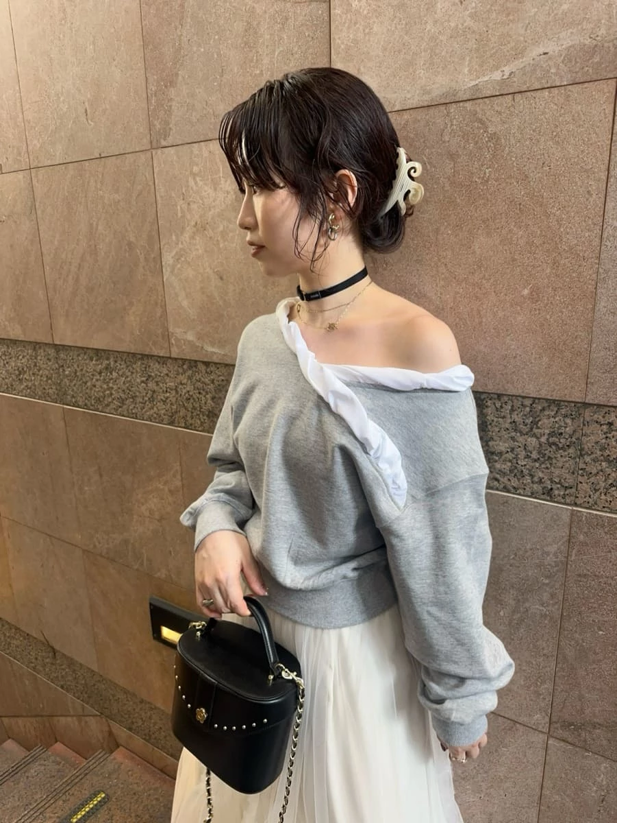 扭結荷葉邊大學T LWCT264226