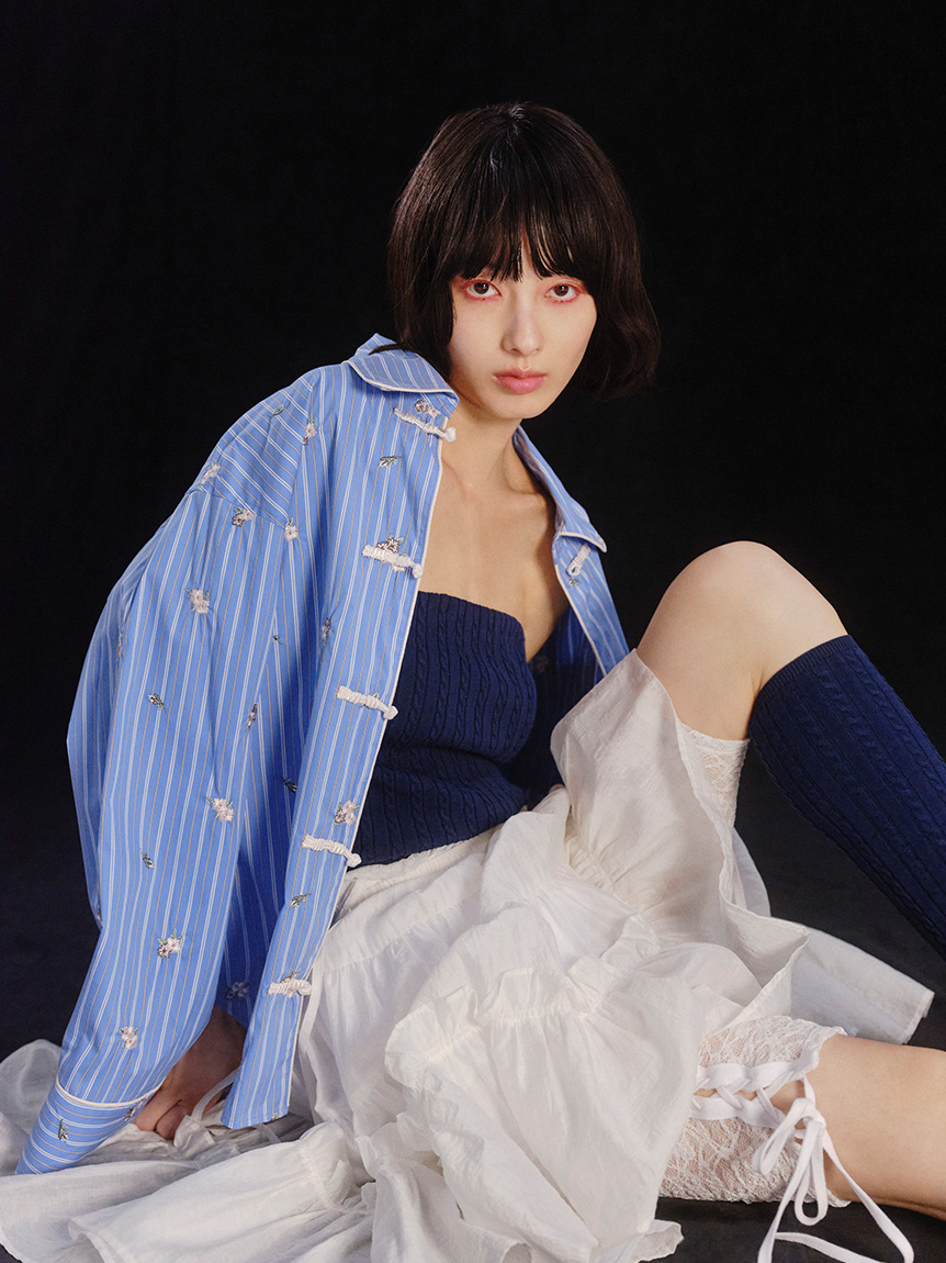 【LILY BROWN×KEITA MARUYAMA】中式風襯衫 LWFB261179