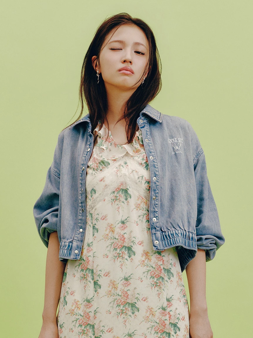【LILY BROWN×ANNA SUI】鉚釘丹寧襯衫外套 LWFJ264052
