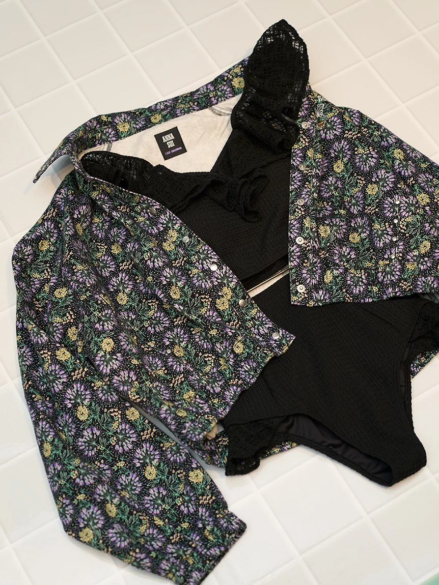 【LILY BROWN×ANNA SUI】鉚釘丹寧襯衫外套 LWFJ264052