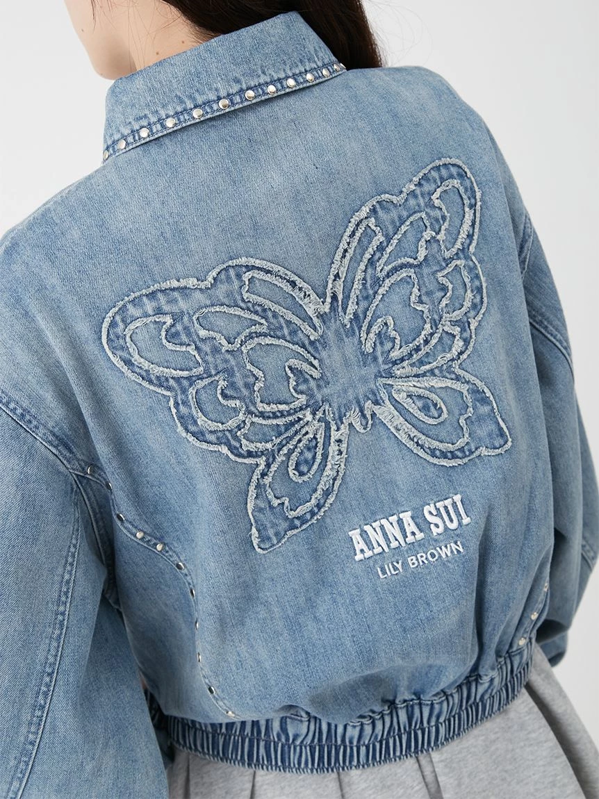 【LILY BROWN×ANNA SUI】鉚釘丹寧襯衫外套 LWFJ264052