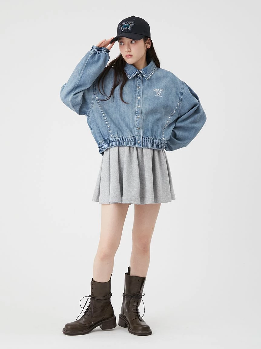 【LILY BROWN×ANNA SUI】鉚釘丹寧襯衫外套 LWFJ264052