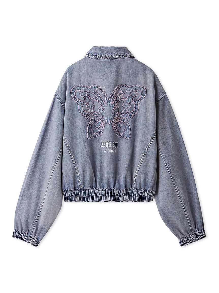 【LILY BROWN×ANNA SUI】鉚釘丹寧襯衫外套 LWFJ264052