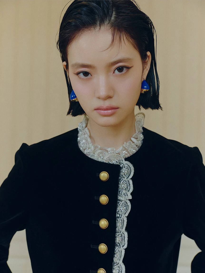 [L.B CANDY STOCK] 珠飾裝飾經典外套 LWFJ264817