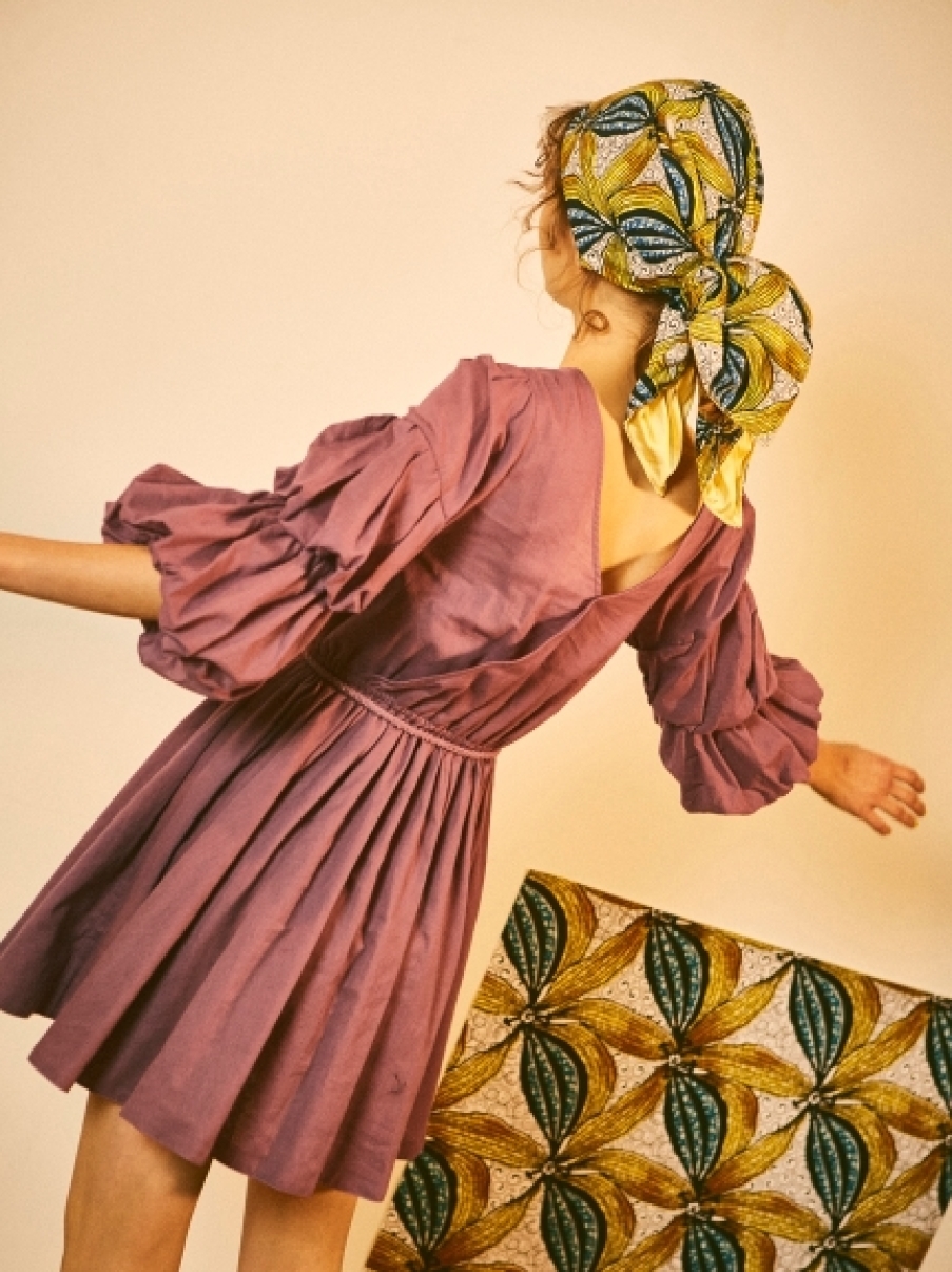 卷袖绑带连身裙 - 商品介绍 - usagi online | mash holdings台湾官方