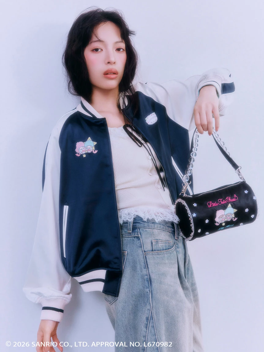 打褶寬版經典牛仔褲 LWFP264087