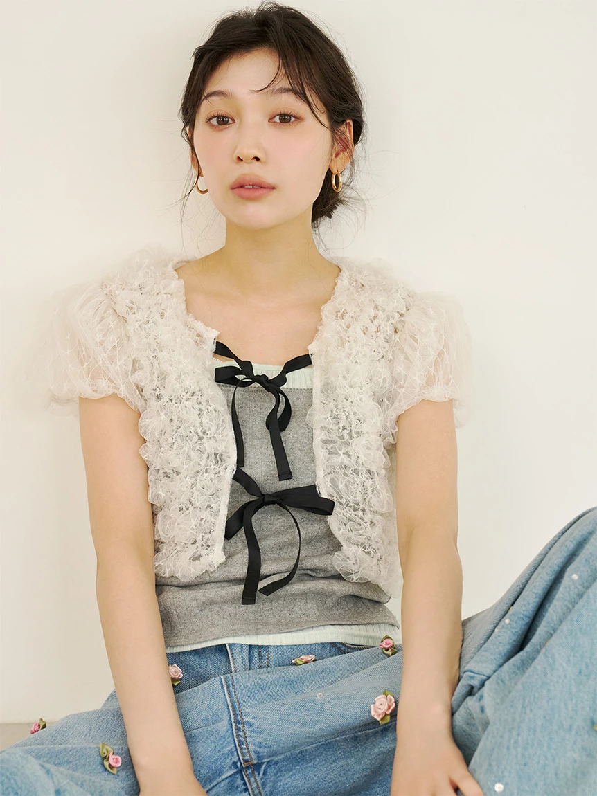 [L.B CANDY STOCK]多款式寶石裝飾丹寧褲 LWFP264803