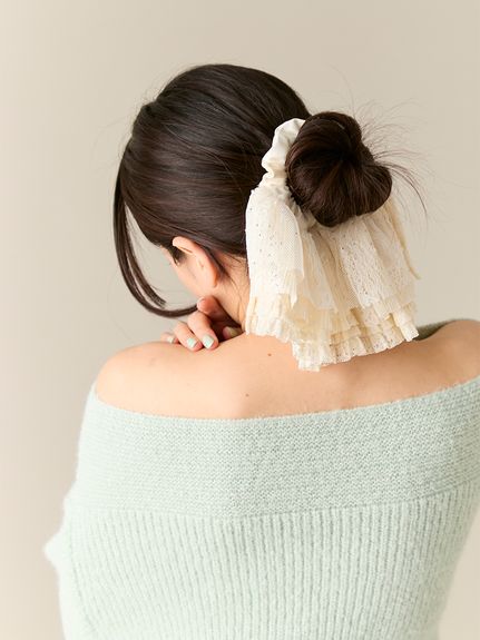 半側荷葉髮圈 LWGG255315