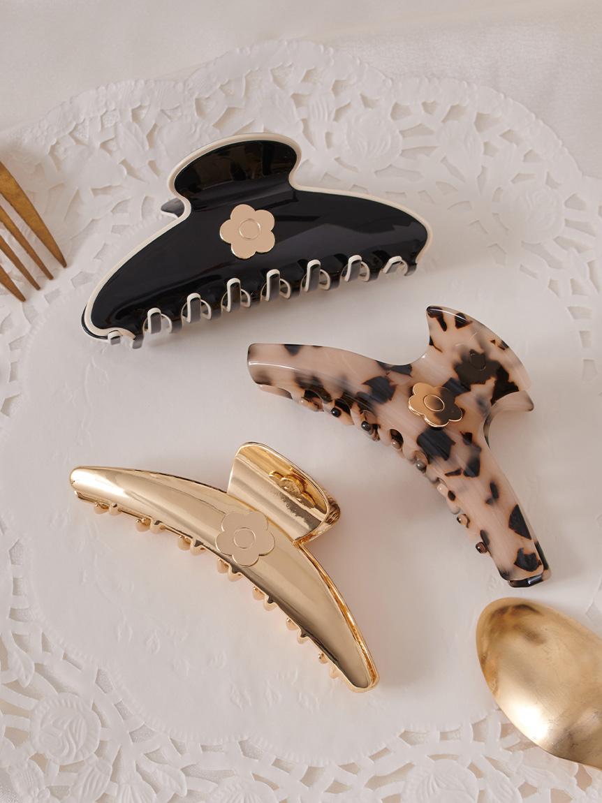 【LILY BROWN×MARY QUANT】經典雛菊Logo髮夾【Hearts2Hearts著用】 LWGG255336