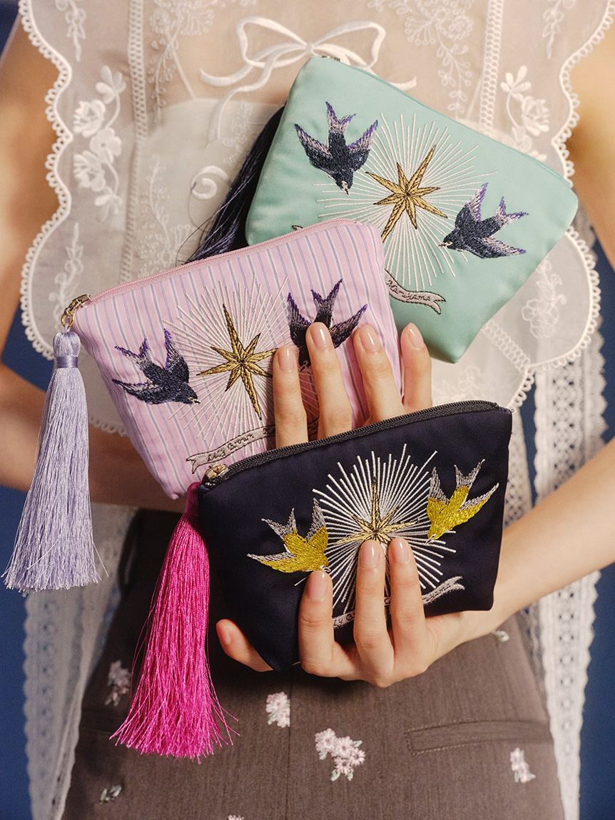 【LILY BROWN×KEITA MARUYAMA】刺繡流蘇收納包 LWGG261354