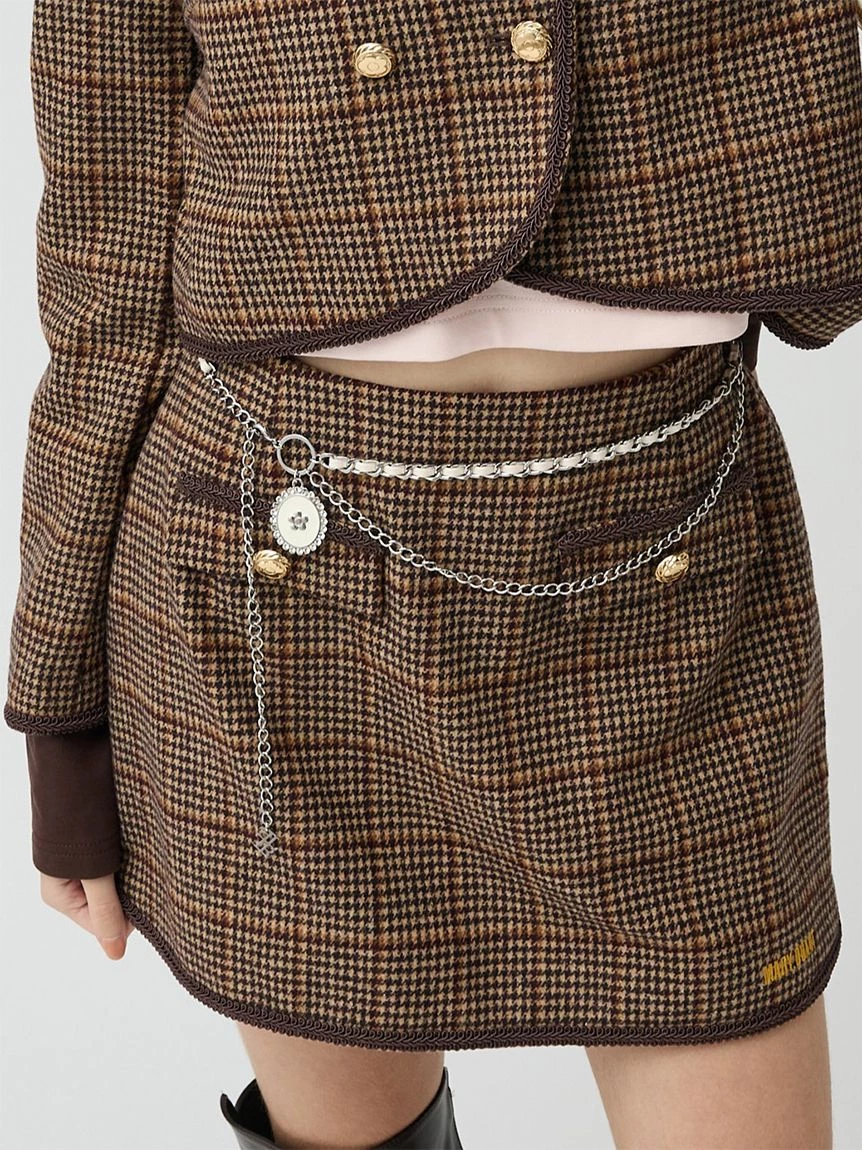 【LILY BROWN×MARY QUANT】雙層鍊條腰帶 LWGG264324