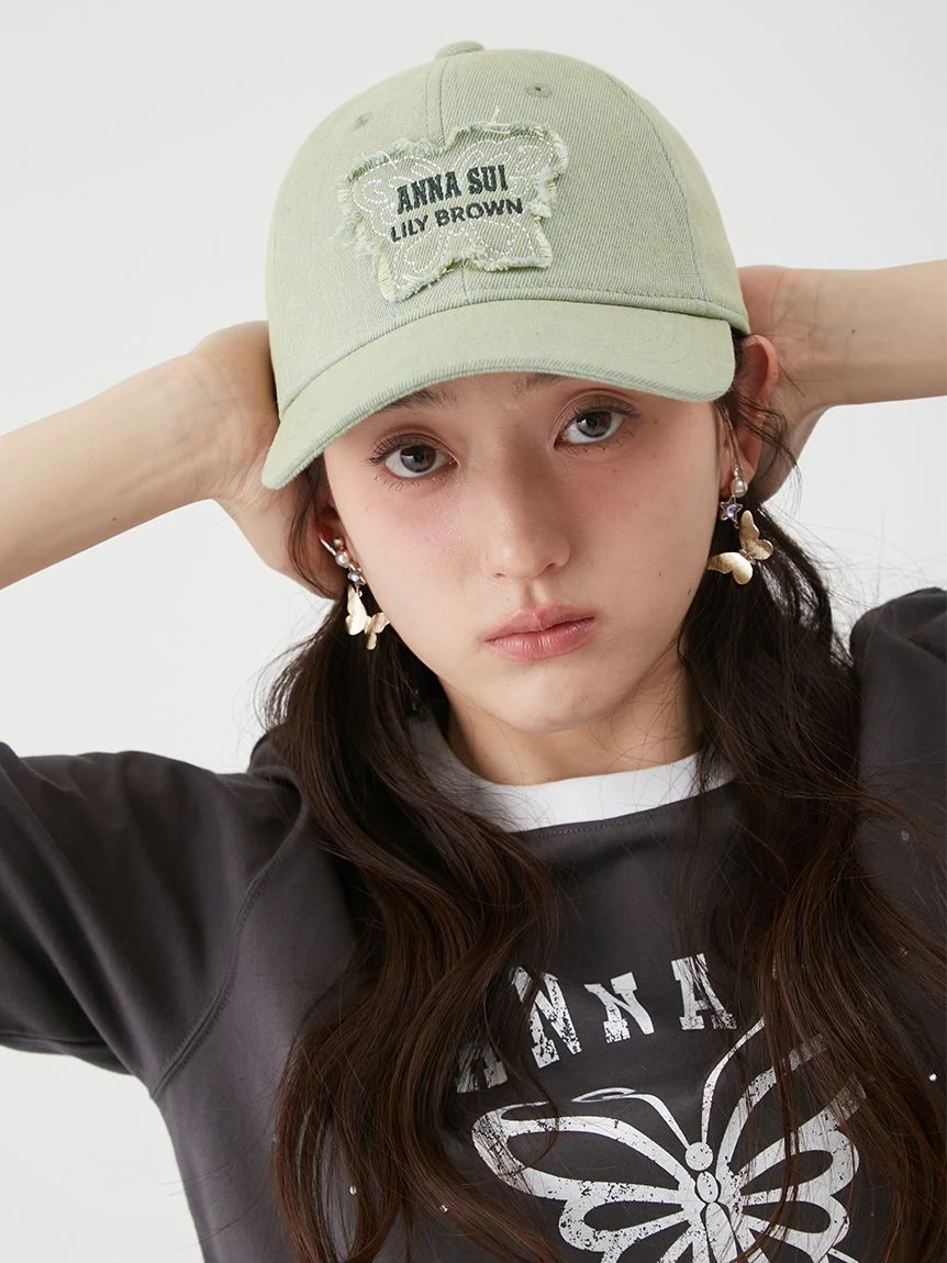 【LILY BROWN×ANNA SUI】蝴蝶結造型棒球帽 LWGH264309