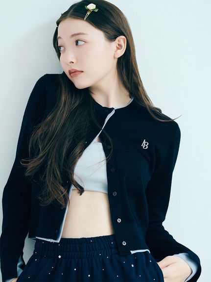 喀什米爾混紡層次感針織開襟外套 LWND254058