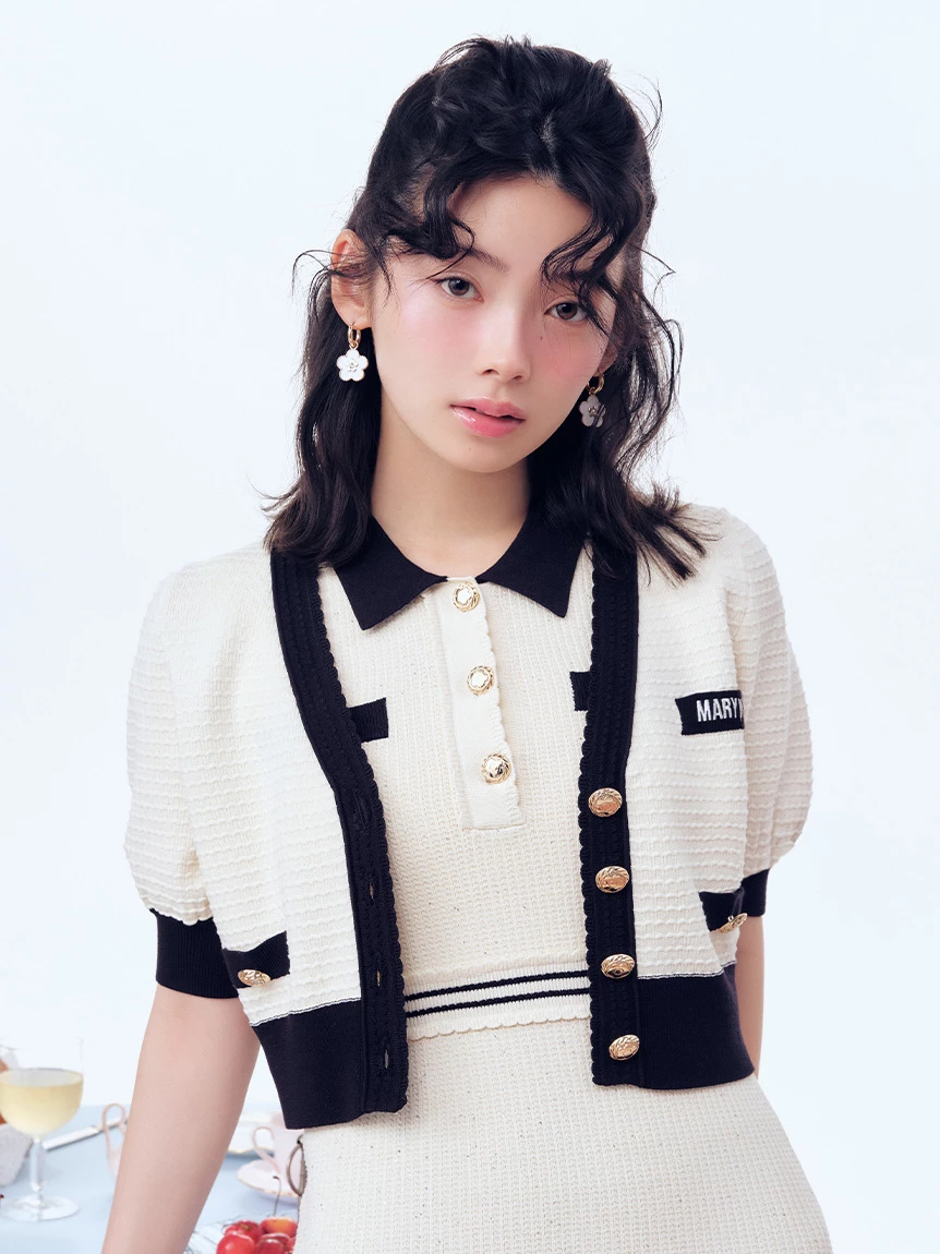 【LILY BROWN×MARY QUANT】針織開襟外套 LWND264109