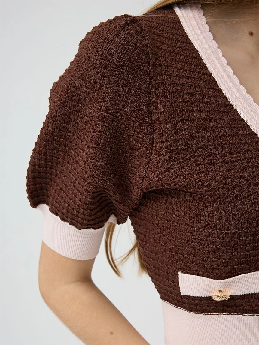 【LILY BROWN×MARY QUANT】針織開襟外套 LWND264109