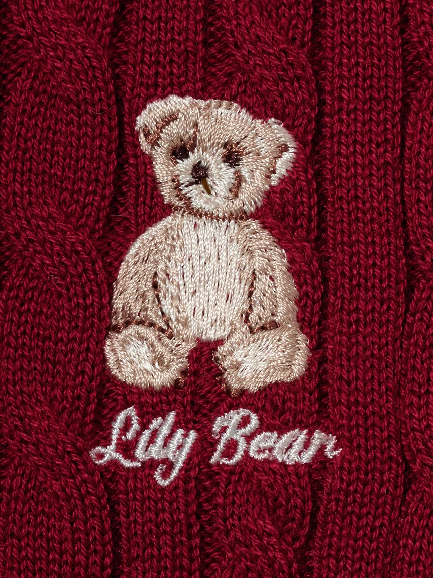 【Lily Bear】麻花針織開襟外套 LWND264187