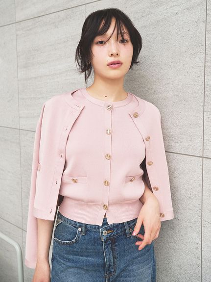 無領針織外套 LWNJ254051