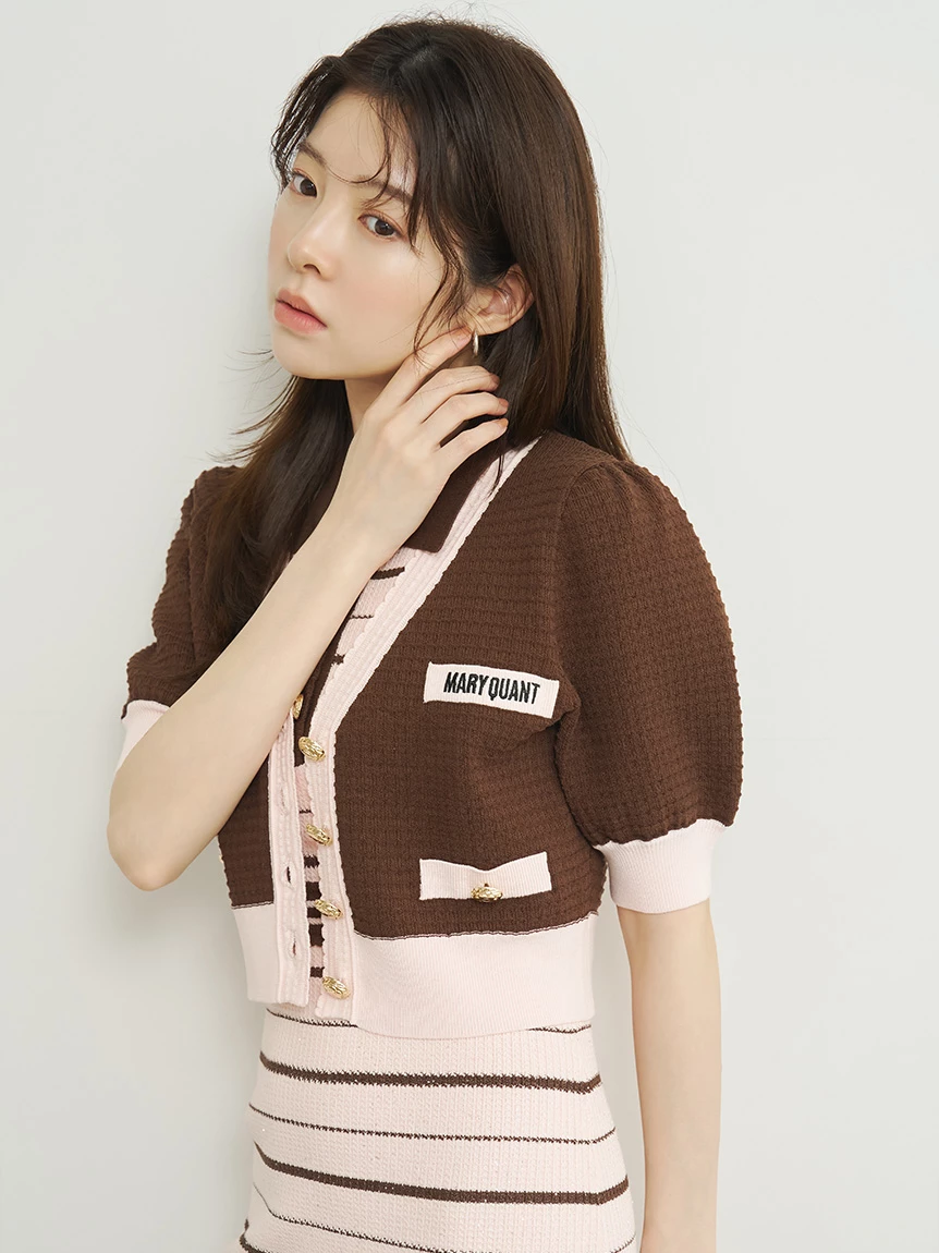 【LILY BROWN×MARY QUANT】POLO領針織連身裙 LWNO264110