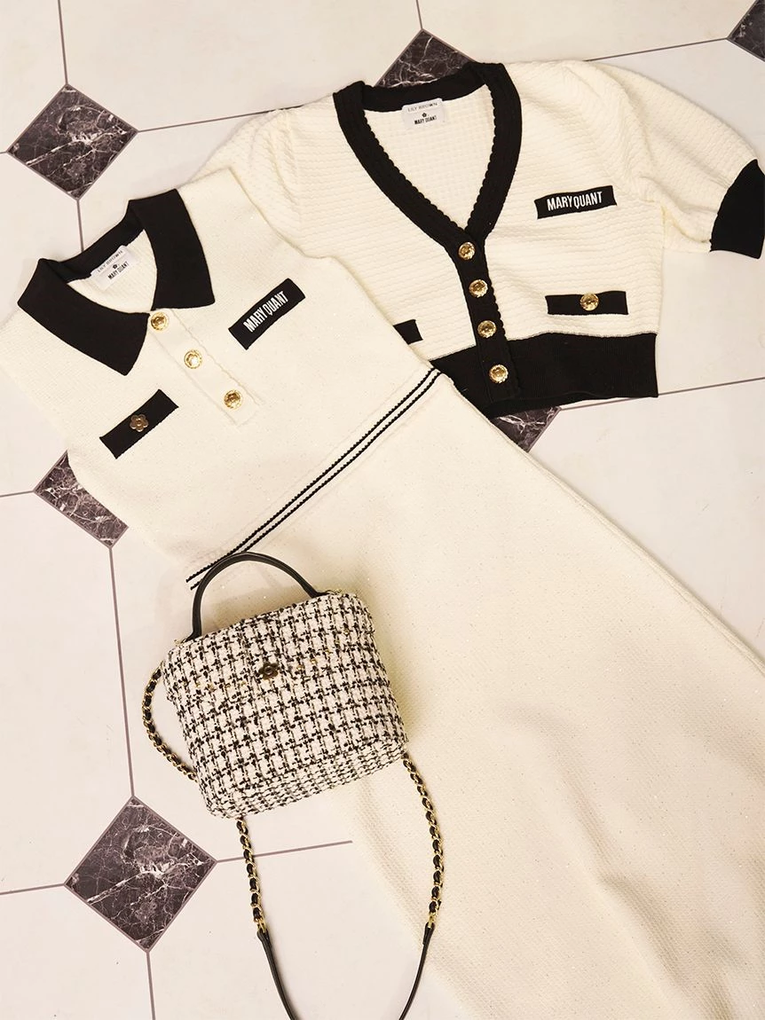【LILY BROWN×MARY QUANT】POLO領針織連身裙 LWNO264110