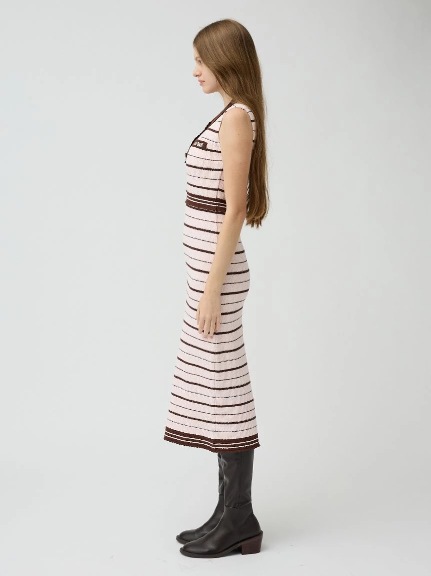 【LILY BROWN×MARY QUANT】POLO領針織連身裙 LWNO264110