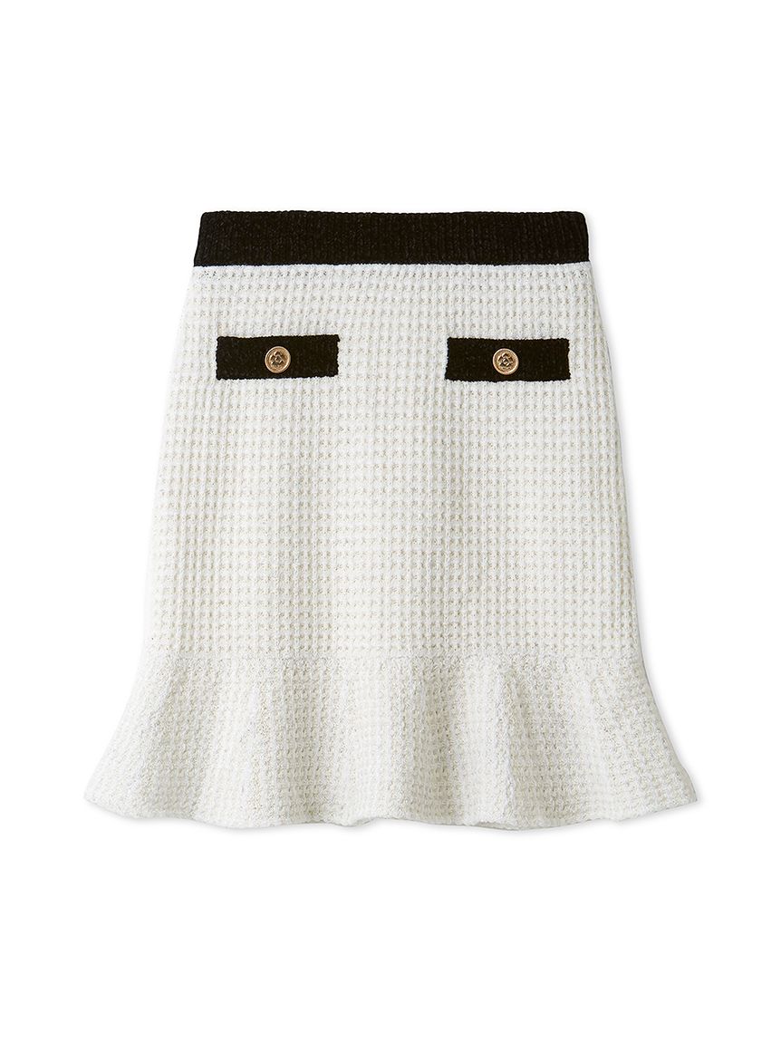 【LILY BROWN×MARY QUANT】毛呢針織裙 LWNS245092-WHT