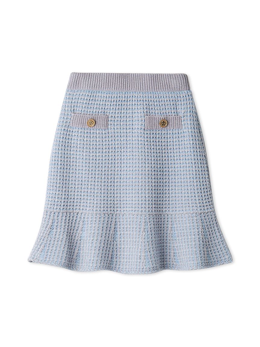 【LILY BROWN×MARY QUANT】毛呢針織裙 LWNS245092-BLU