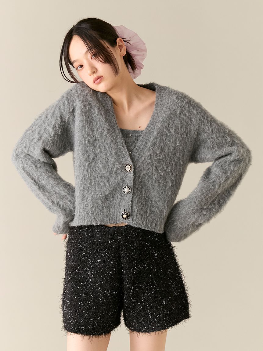 [L.B CANDY STOCK]寶石裝飾針織 SET LWNT255810