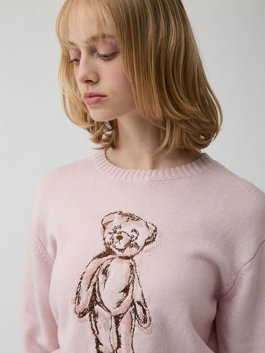 【Lily Bear】刺繡針織上衣 LWNT264188