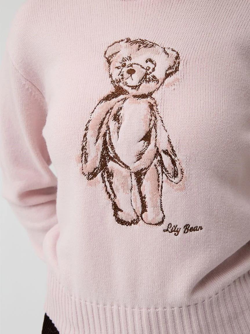 【Lily Bear】刺繡針織上衣 LWNT264188
