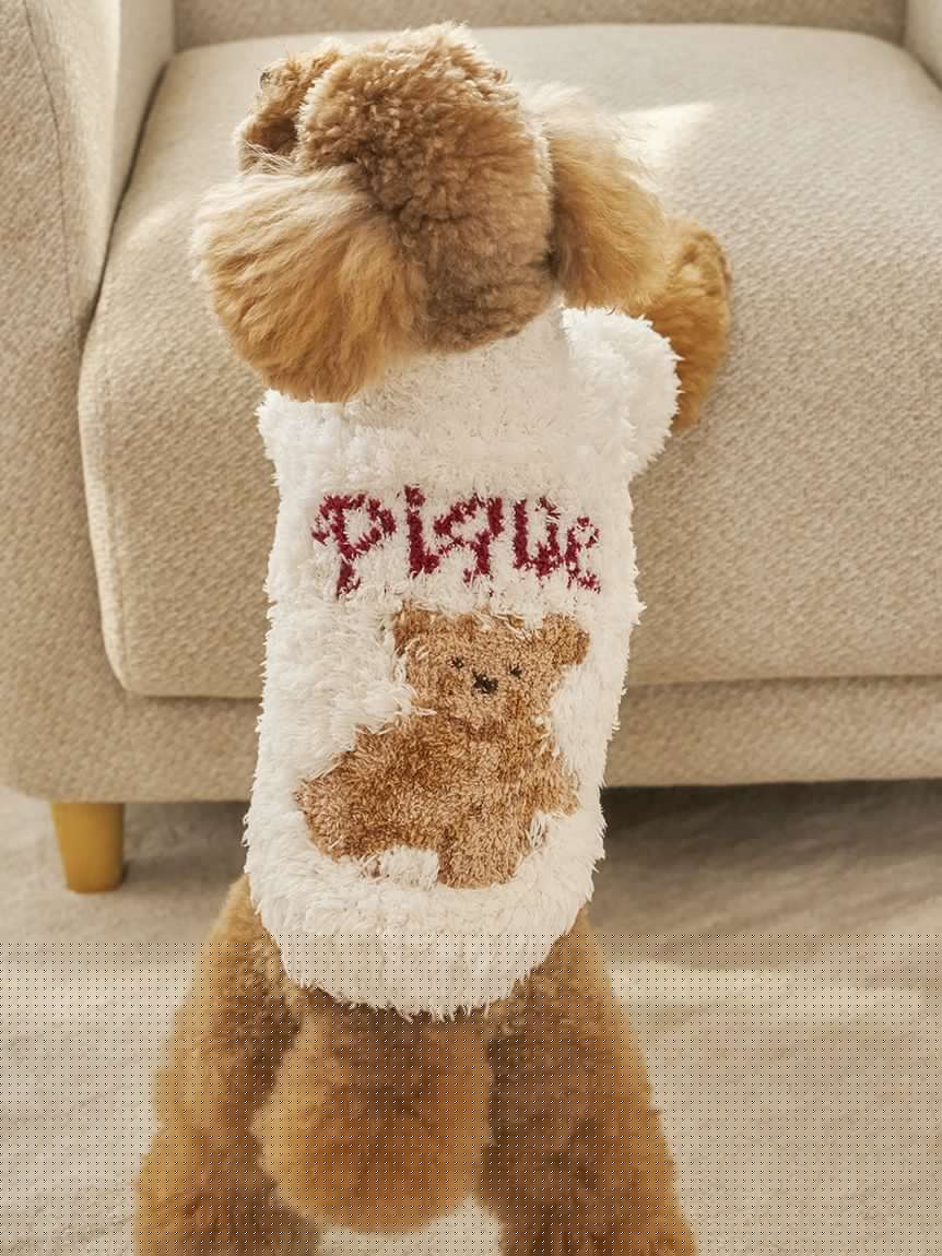 【HOLIDAY】【CAT&DOG】GELATO小熊提花上衣 PAGG255568