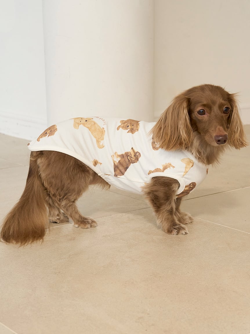 【CAT&DOG】臘腸犬印花棉質上衣 PAGG255597