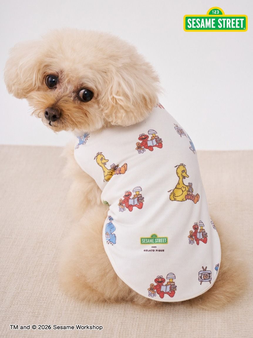 【SESAME STREET】CAT＆DOG印花上衣 PAGG261597