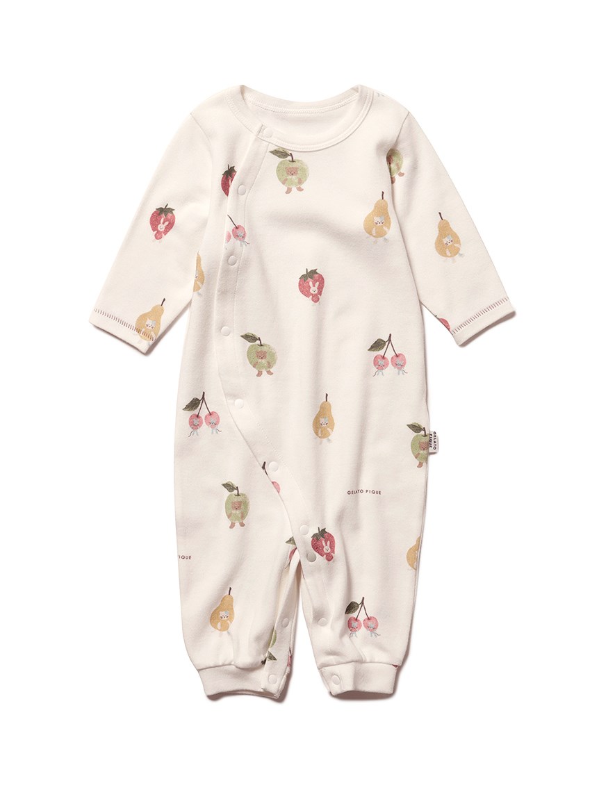 【BABY】水果動物圖案 新生兒2WAY連身衣