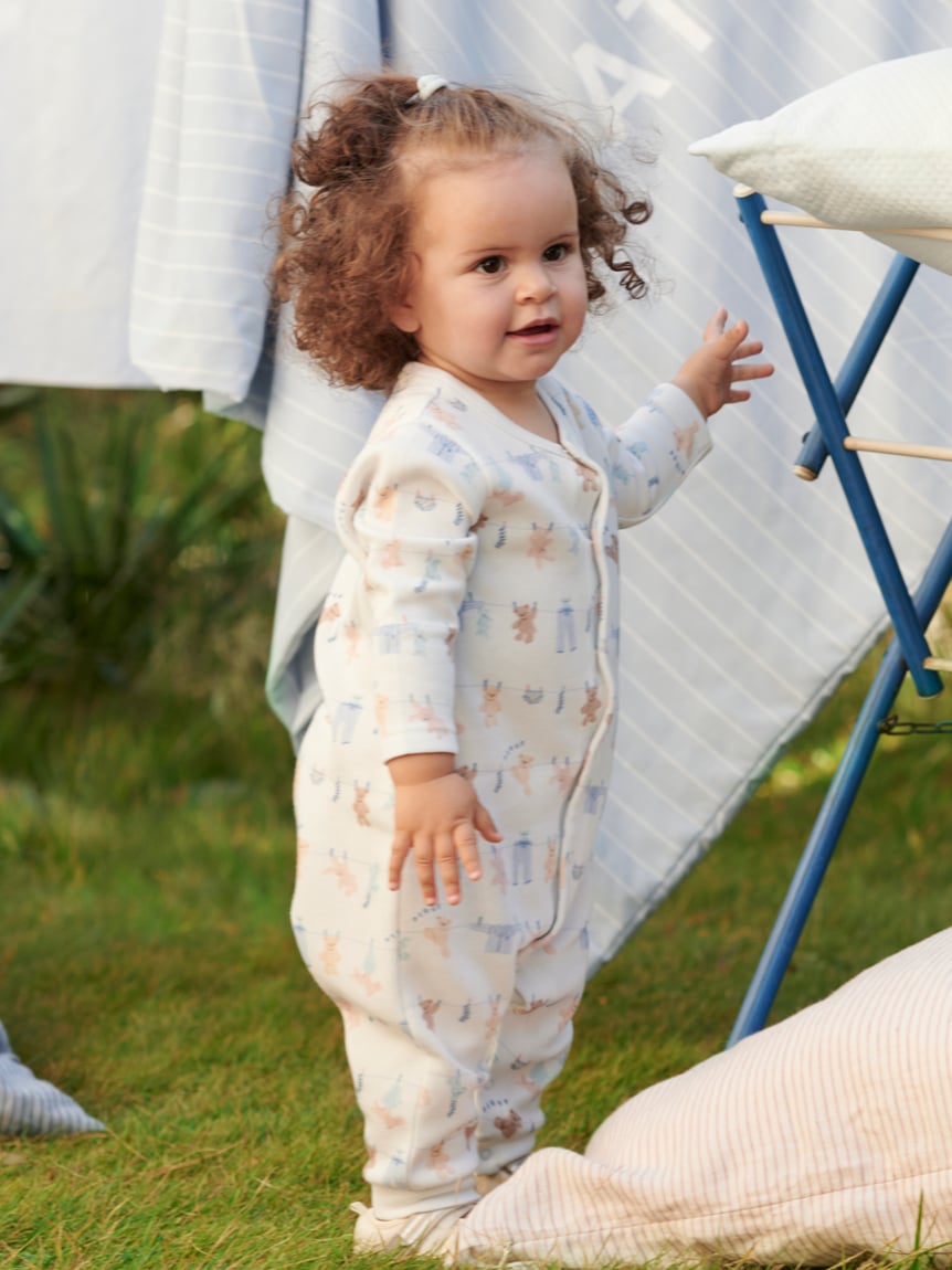 【BABY】洗衣小動物印花連身衣 PBCO261483