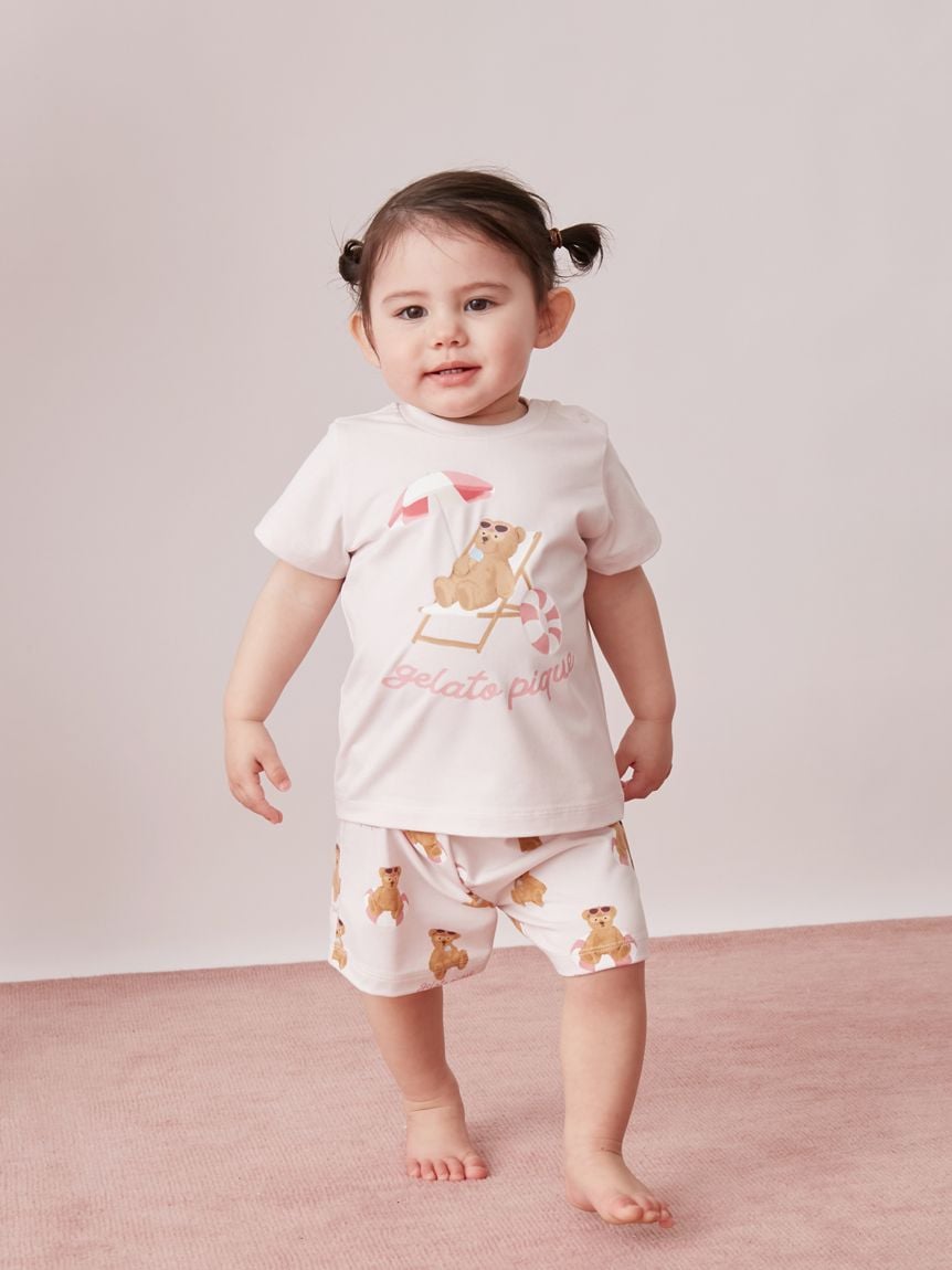 【BABY】【接觸涼感】夏日小熊印花短褲 PBCP262444