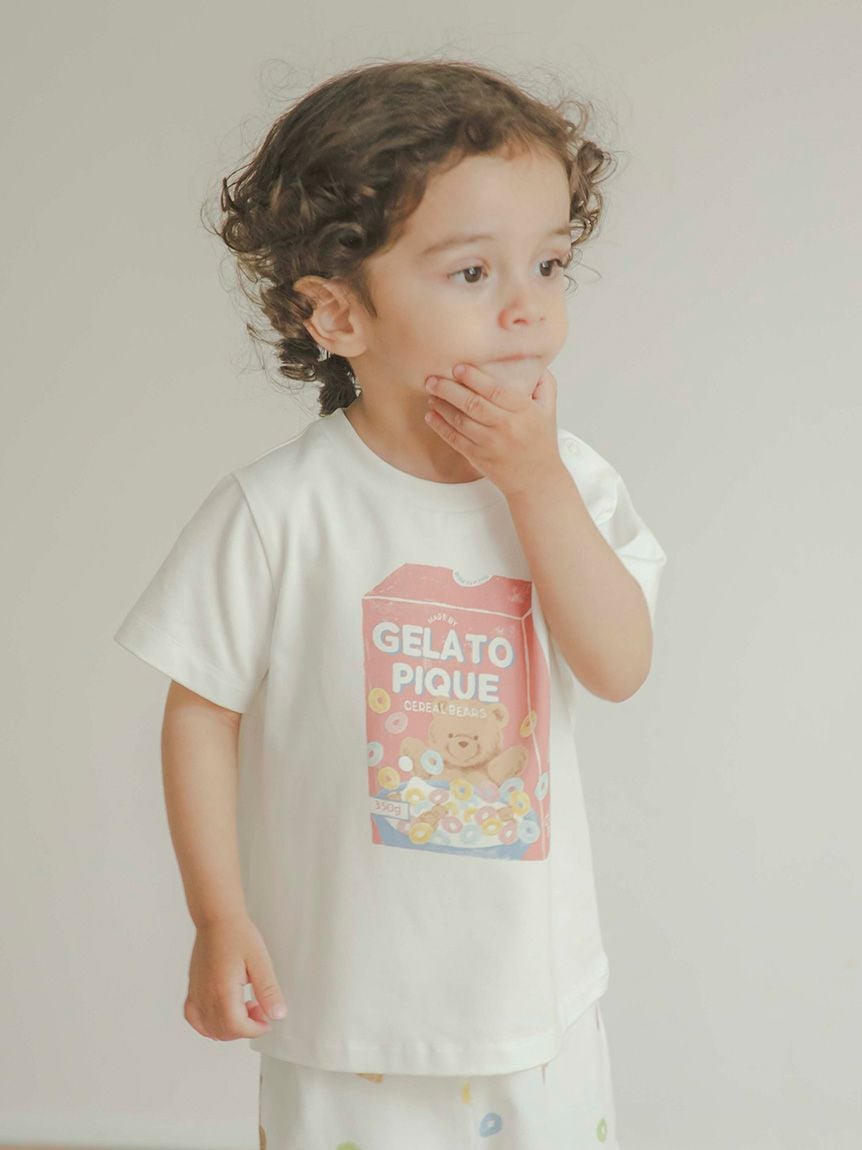 【BABY】麥片小熊印花短袖T-Shirt PBCT244459