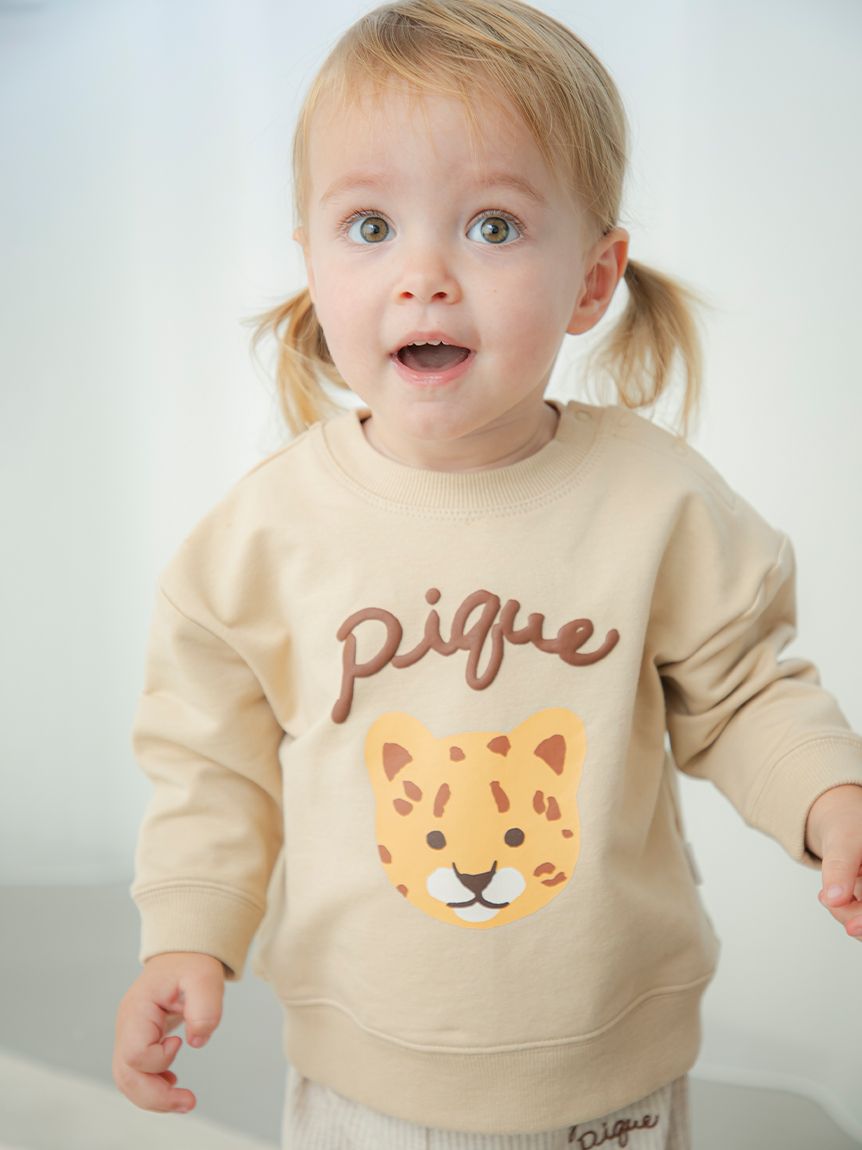 【BABY】內刷毛圖案休閒上衣 PBCT255176