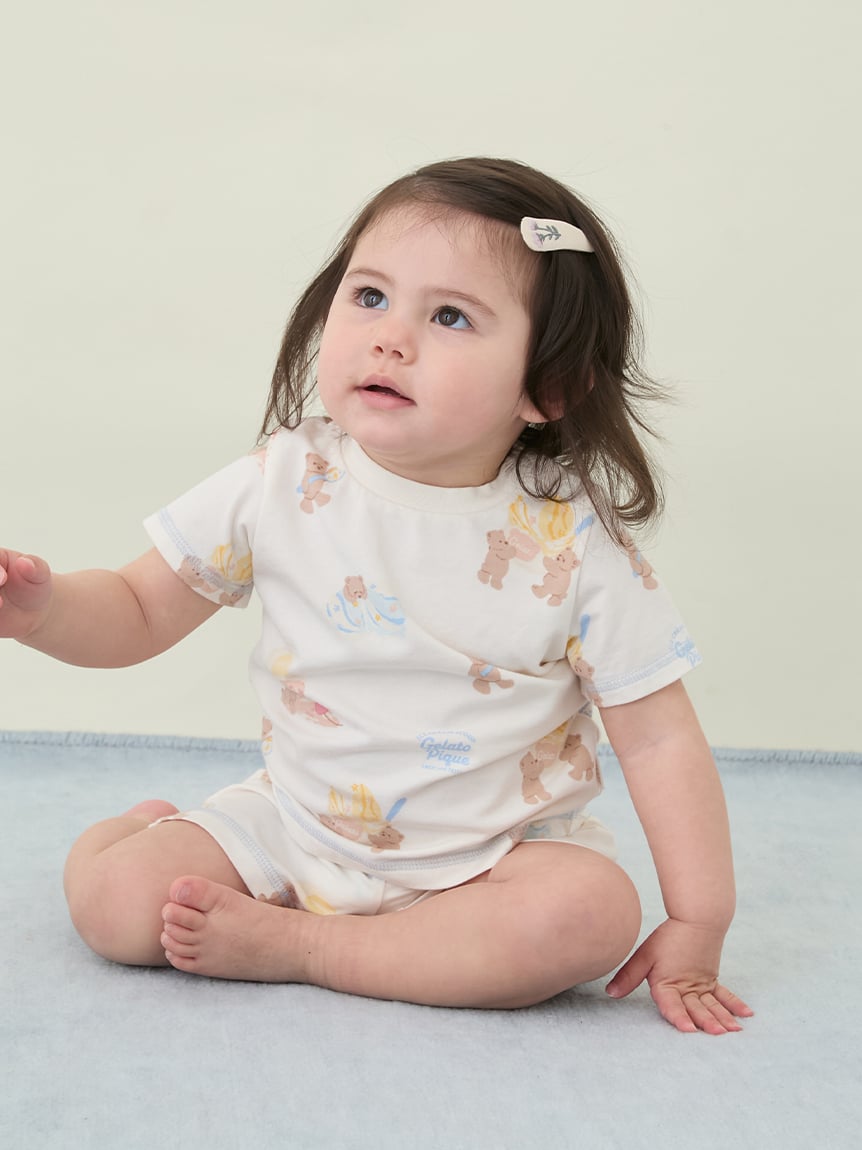 【BABY】【接觸涼感】冰淇淋小熊印花T-Shirt PBCT262430