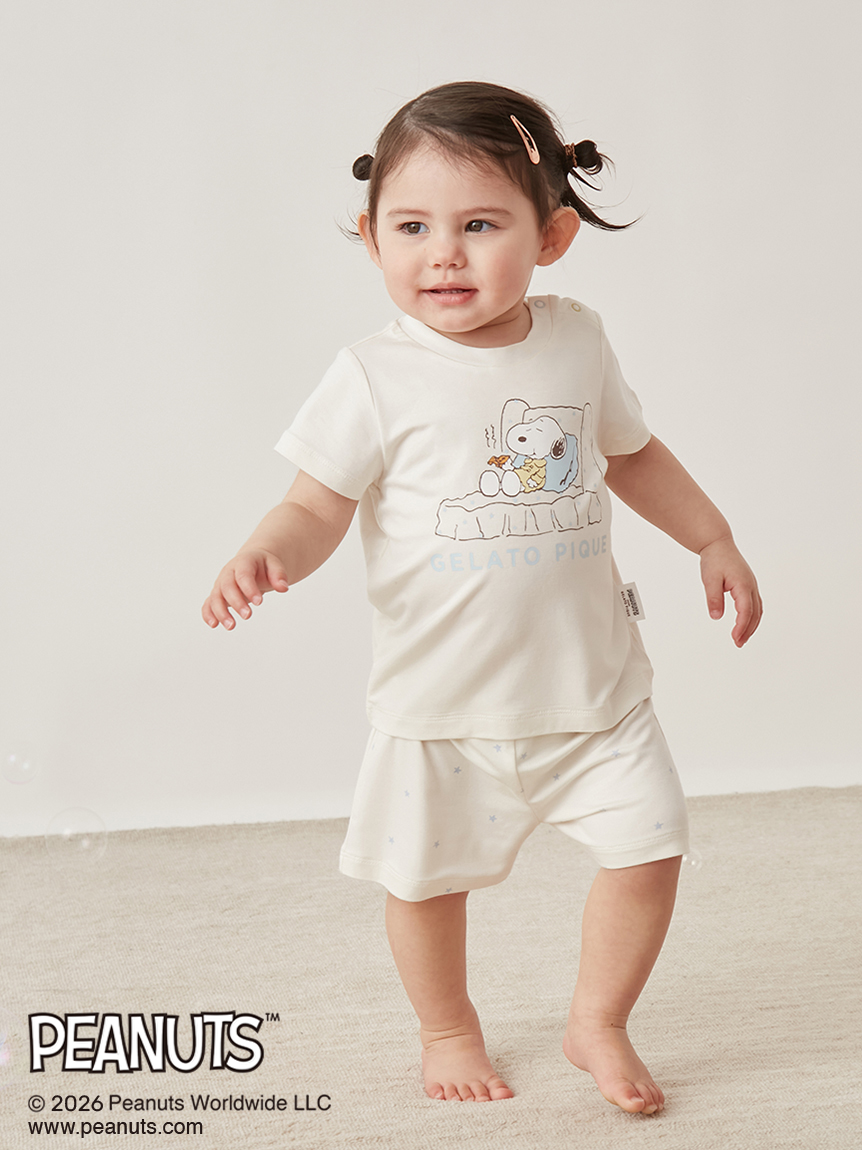 【PEANUTS】【BABY】【接觸涼感】短袖T-Shirt PBCT262492