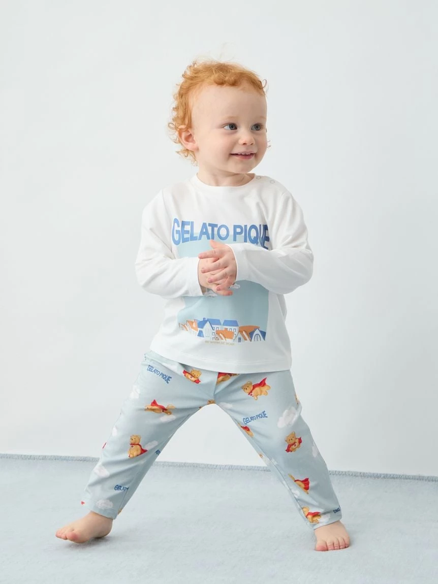 【BABY】【抗菌防臭】英雄小熊圖案長袖T-shirt PBCT264471