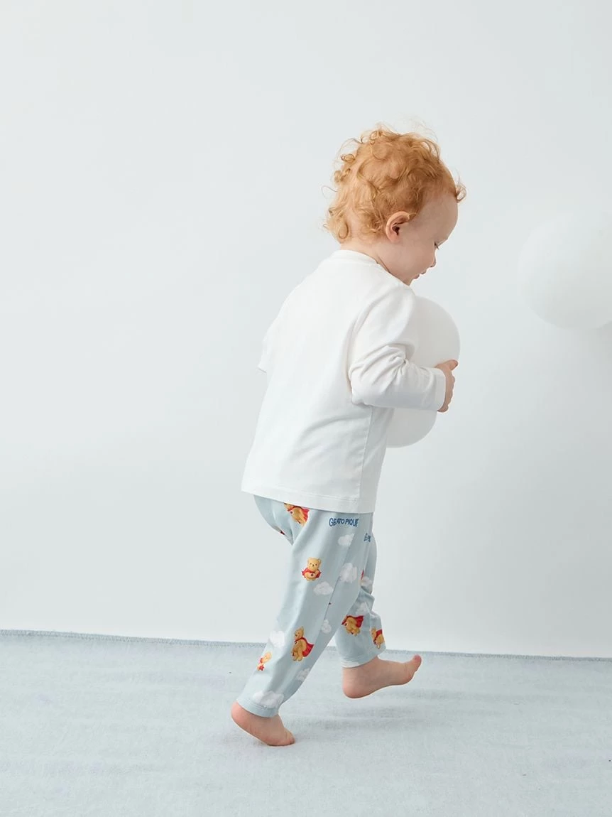 【BABY】【抗菌防臭】英雄小熊圖案長袖T-shirt PBCT264471