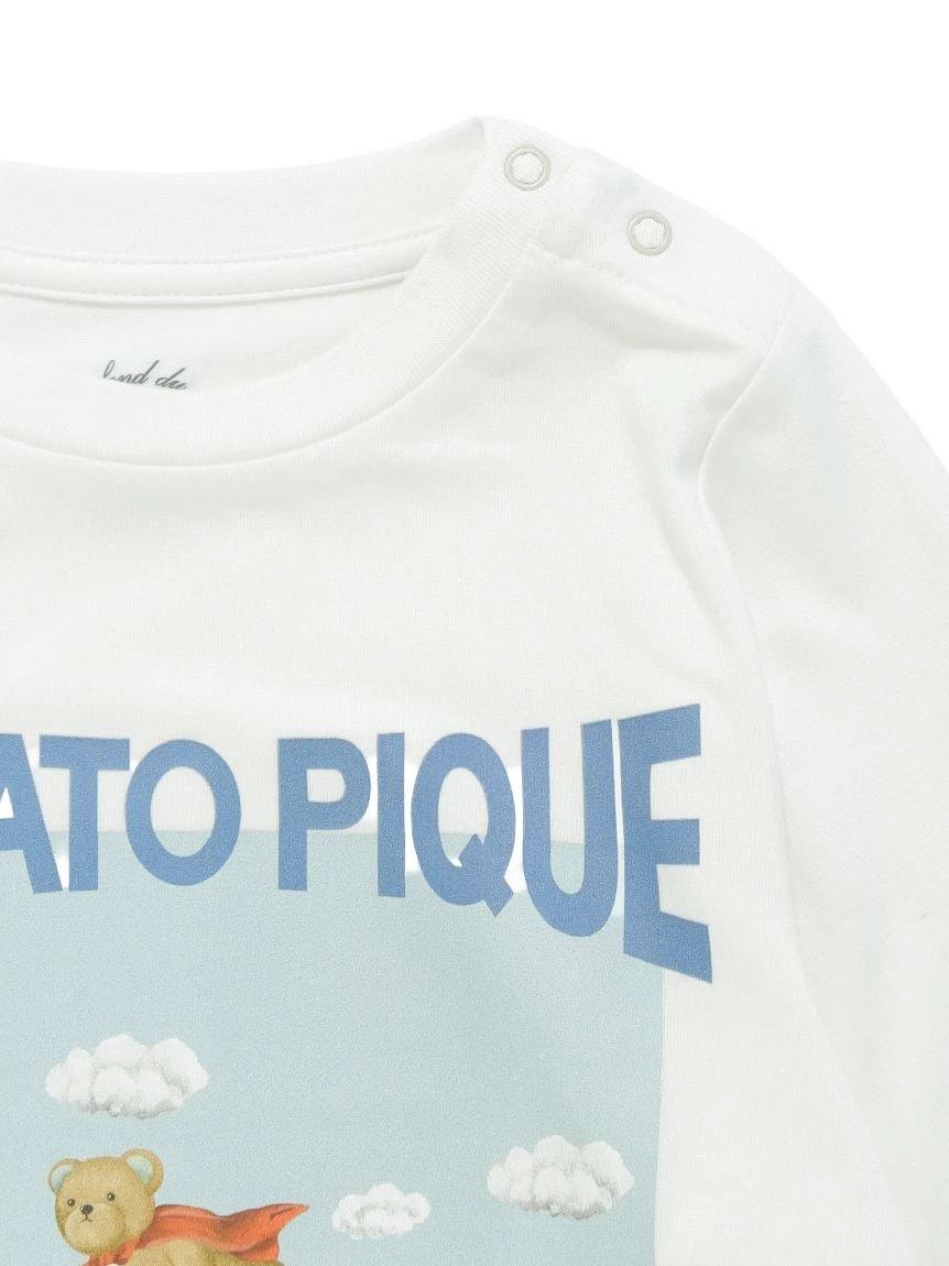 【BABY】【抗菌防臭】英雄小熊圖案長袖T-shirt PBCT264471