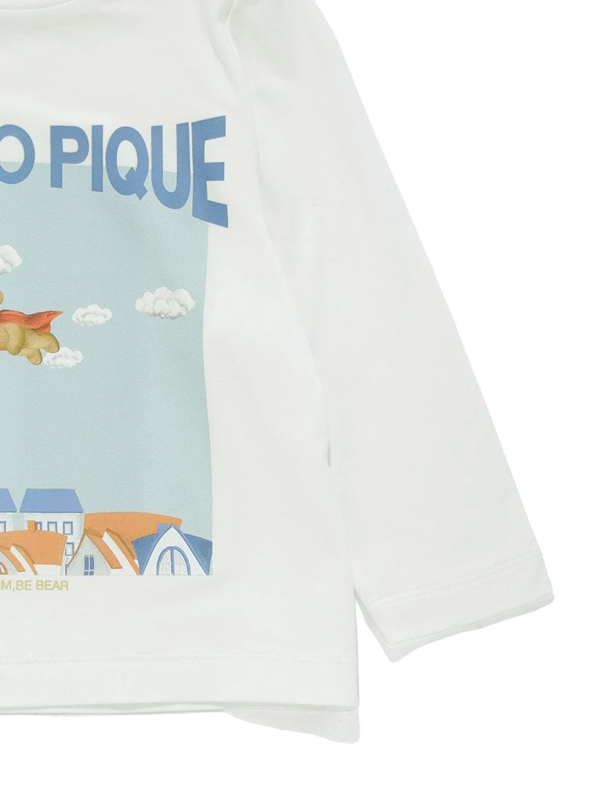 【BABY】【抗菌防臭】英雄小熊圖案長袖T-shirt PBCT264471