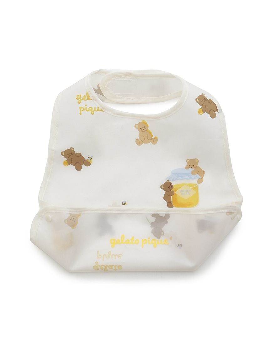 【BABY】蜂蜜小熊印花用餐圍兜兜 PBGG254469