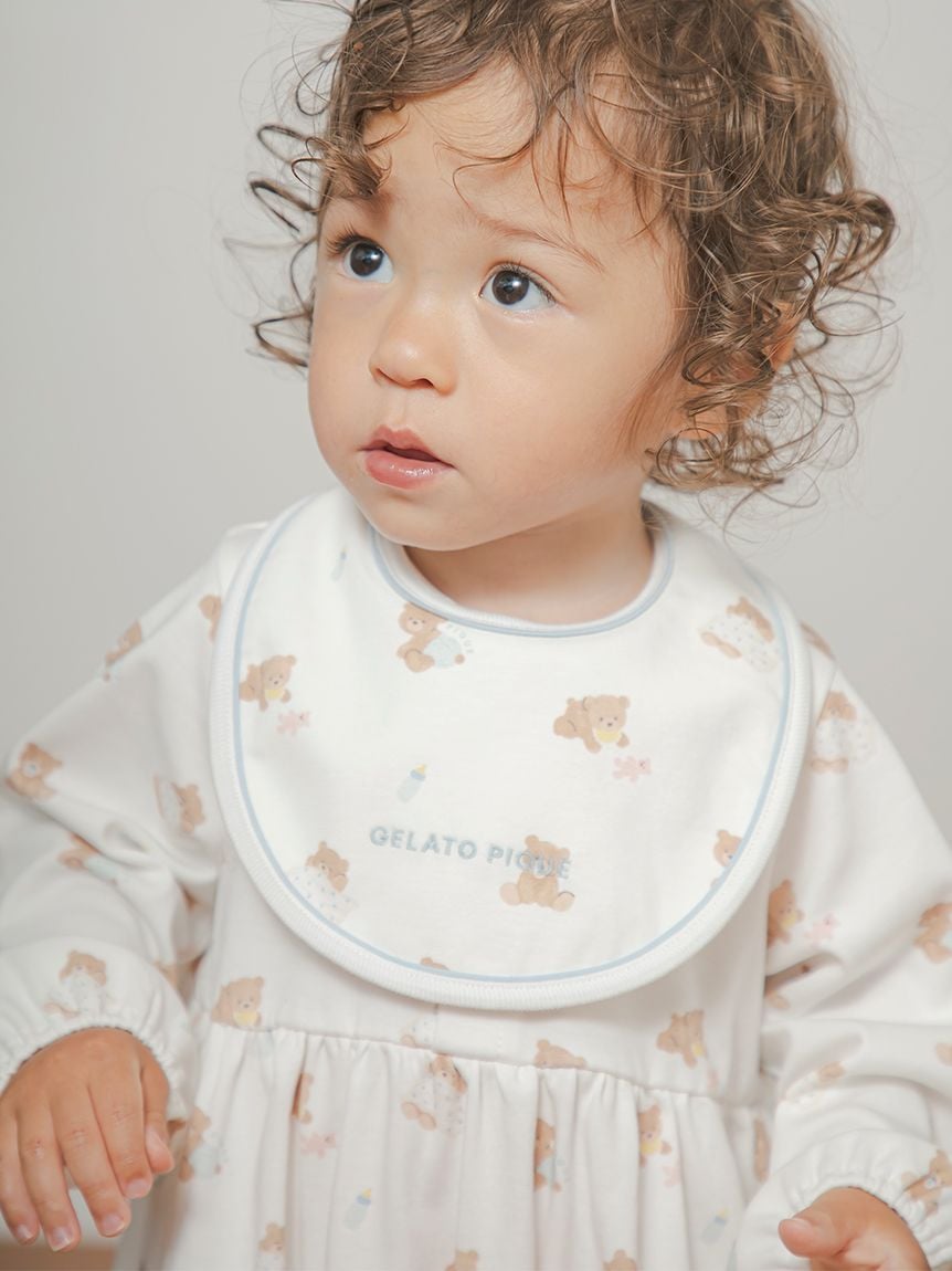 【BABY】嬰兒小熊印花圍兜兜 PBGG259155