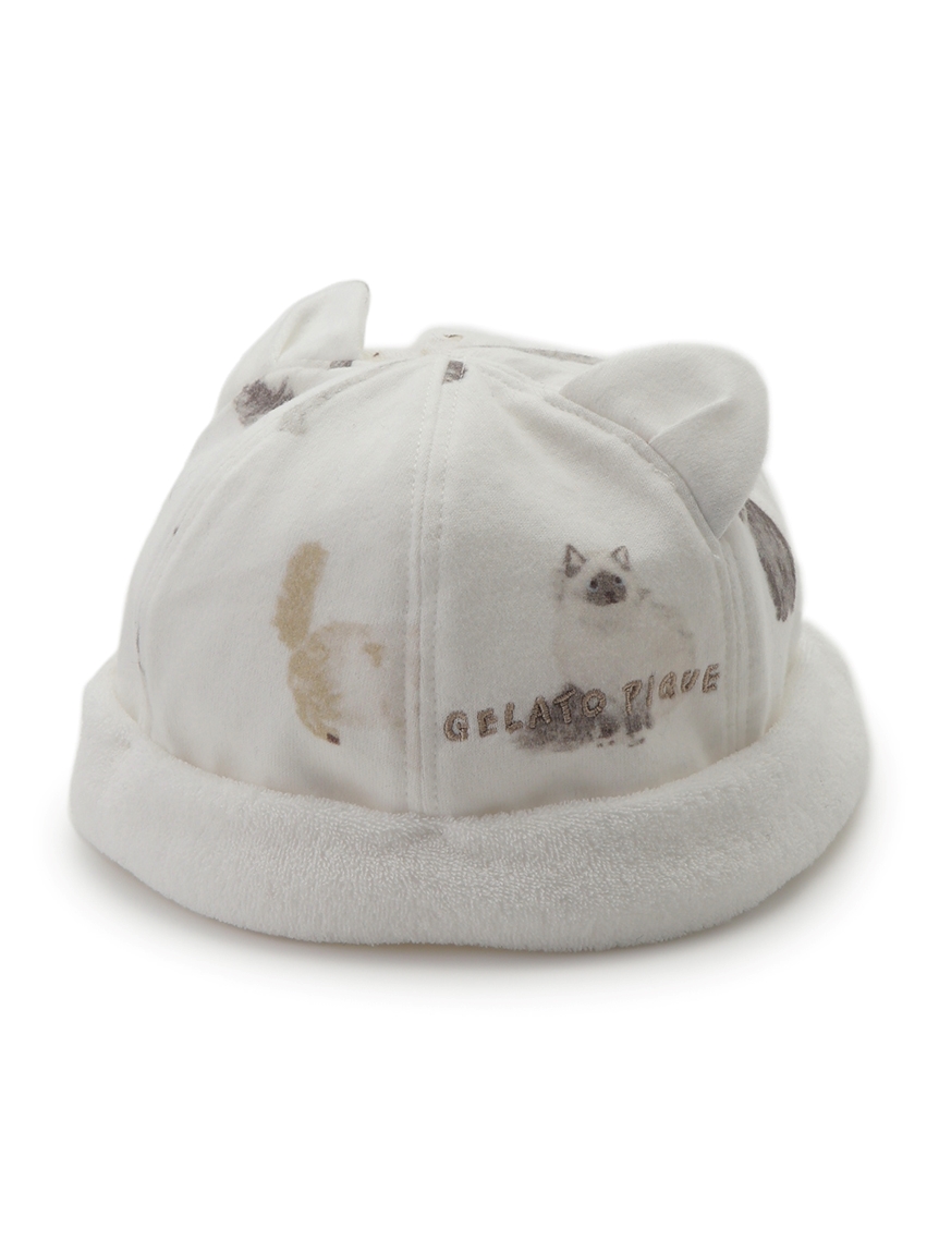 (預購) 【BABY】CAT圖案耳朵造型帽
